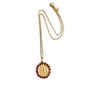 Vintage Bee Charming Love Rhinestone Pendant Necklace (A3600)